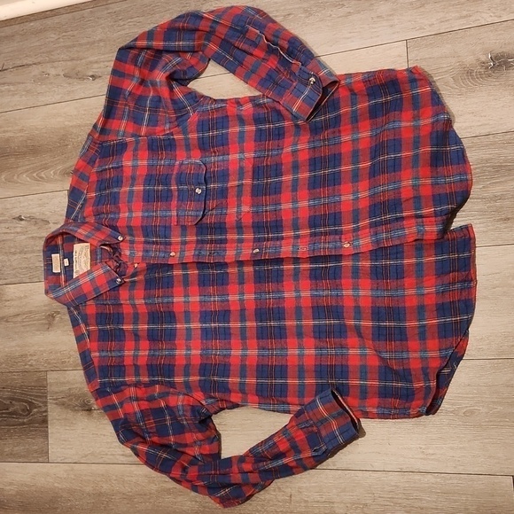 London Fog Flanel Button Up Shirt - Picture 1 of 4